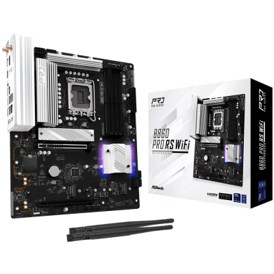 Дънна платка ASRock B860 Pro RS WiFi, ATX, LGA1851, DDR5 - B860 PRO RS WIFI gallery image 1
