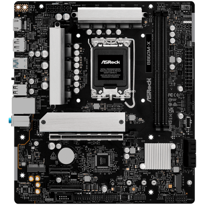 Дънна платка ASRock B860M-X, mATX, LGA1851, DDR5 - B860M-X gallery image 1