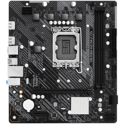 Дънна платка ASRock H610M-H2/M.2 D5, mATX, LGA1700, DDR5 - H610M-H2/M.2 D5 gallery image 2