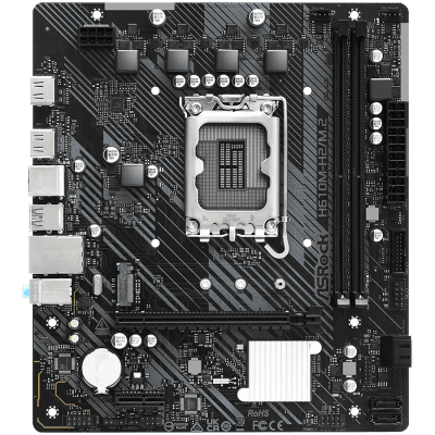Дънна платка ASRock H610M-H2/M.2, mATX, LGA1700, DDR4 - H610M-H2/M.2 gallery image 2