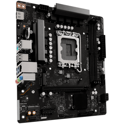 Дънна платка ASRock H810M-H, mATX, LGA1851, DDR5 - H810M-H gallery image 1