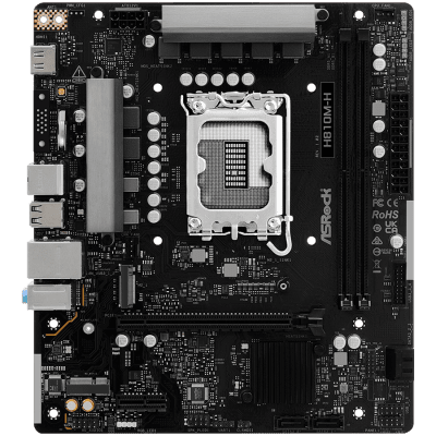 Дънна платка ASRock H810M-H, mATX, LGA1851, DDR5 - H810M-H gallery image 2