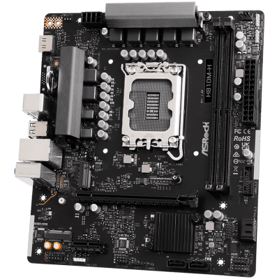 Дънна платка ASRock H810M-H, mATX, LGA1851, DDR5 - H810M-H gallery image 3