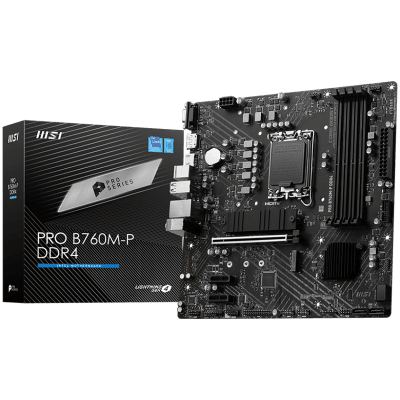 Дънна платка MSI PRO B760M-P mATX, DDR4 - PRO_B760M-P_DDR4 gallery image 1