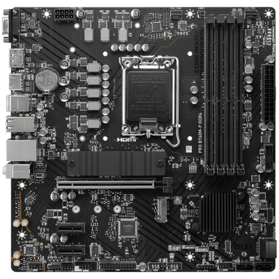 Дънна платка MSI PRO B760M-P mATX, DDR4 - PRO_B760M-P_DDR4 gallery image 2