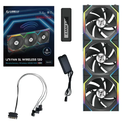 Комплект вентилатори Lian Li UNI FAN SL Wireless с контролер - G99.12RSL1W3B.00 gallery image 11