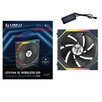 Вентилатор Lian Li UNI FAN SL Wireless, Черен - G99.12RSL1W1B.00 gallery image 7
