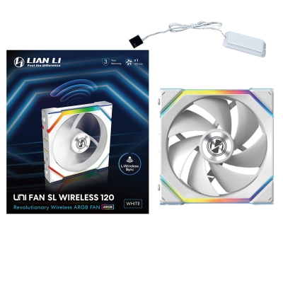 Вентилатор Lian Li UNI FAN SL Wireless, Бял - G99.12SL1W1W.00 gallery image 7