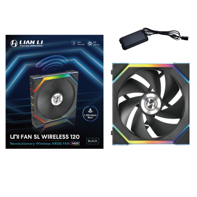 Вентилатор Lian Li UNI FAN SL Wireless, Черен - G99.12SL1W1B.00 gallery image 7