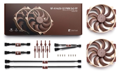 Комплект вентилатори Noctua NF-A14x25r G2 PWM Sx2-PP - NF-A14x25r-G2-PWM-Sx2-PP gallery image 4