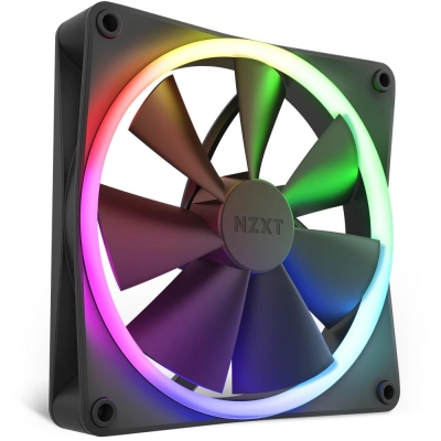 Вентилатор NZXT F140 RGB, Черен - RF-R14SF-B1 gallery image 1