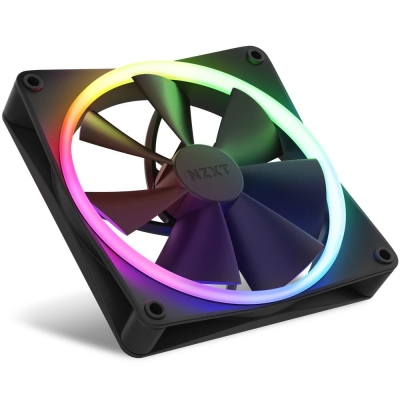 Комплект вентилатори NZXT F140 RGB с контролер - RF-R14DF-B1 gallery image 2