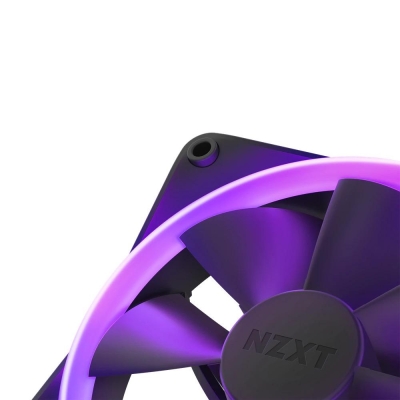 Комплект вентилатори NZXT F140 RGB с контролер - RF-R14DF-B1 gallery image 3