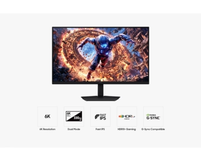 Монитор Samsung Odyssey G8 LS32HG802SU, 32", 6K (6144 x 3456), IPS, 165 Hz, 1 ms, Черен - LS32HG802ESXEN gallery image 5