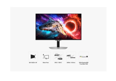 Монитор Samsung Odyssey OLED G8 LS32HG800SU, 32", 4K UHD (3840 x 2160), OLED, 240 Hz, 0.03 ms, Сребрист - LS32HG800SUXEN gallery image 7