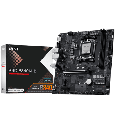 Дънна платка MSI PRO B840M-B, mATX, AM5, DDR5 - PRO_B840M-B gallery image 1