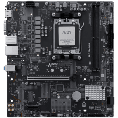 Дънна платка MSI PRO B840M-B, mATX, AM5, DDR5 - PRO_B840M-B gallery image 2