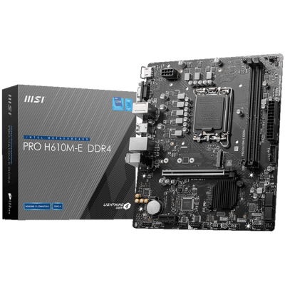Дънна платка MSI PRO H610M-E, DDR4 - PRO_H610M-E_DDR4 gallery image 1