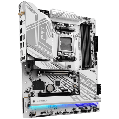 Дънна платка ASRock X870 Pro RS WiFi, ATX, AM5, DDR5 - X870 PRO RS WIFI gallery image 2