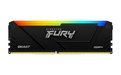 Памет 8GB DDR4 Kingston FURY Beast RGB - KF436C17BB2A/8 gallery image 1