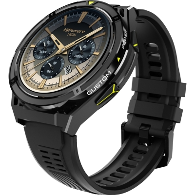 Смарт часовник HiFuture Active, 54 mm, Черен/Жълт - 6972576182005 gallery image 2