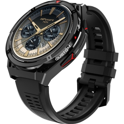 Смарт часовник HiFuture Active, 54 mm, Черен/Червен - 6972576181992 gallery image 2