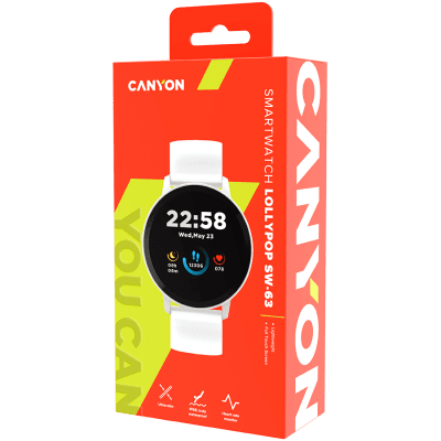 Смарт часовник Canyon Lollypop SW-63, Бял - CNS-SW63SW gallery image 6