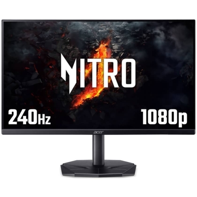Монитор Acer Nitro KG240YW3bmiipx, 23.8", Full HD (1920 x 1080), IPS, 240 Hz, 0.5 ms, Черен - UM.QX0EE.329 gallery image 1