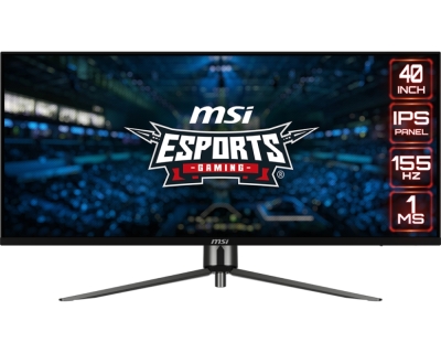Монитор MSI MAG401QR, 40", UWQHD (3440 x 1440), IPS, 155 Hz, 1 ms, Черен - 9S6-3EA54H-015 gallery image 1