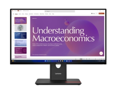 Монитор Lenovo ThinkVision T24D-40, 23.8", Full HD (1920 x 1080), IPS, 120 Hz, 4 ms, Черен - 64B9GAT1EU gallery image 2