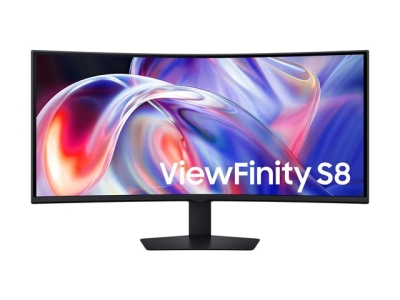Монитор Samsung ViewFinity S85TH, 40", WUHD (5120 x 2160), VA, 144 Hz, 4 ms, Черен - LS40H850TAUXEN gallery image 1