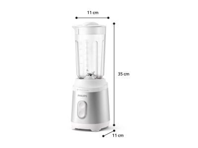 Блендер Philips Series 3000, 350 W, Бял/Сребрист - HR2511/90 gallery image 2