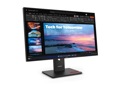 Монитор Lenovo ThinkVision T27qd-40, 27", QHD (2560 x 1440), IPS, 120 Hz, 4 ms, Черен - 64AAGAT2EU gallery image 2