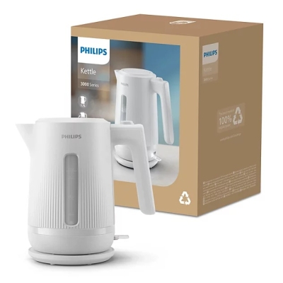 Електрическа кана Philips Series 3000, 1.7 l, Бяла - HD9411/00 gallery image 3