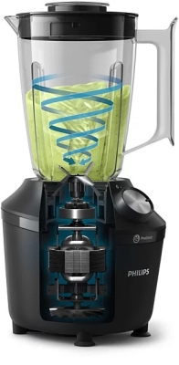 Блендер Philips Series 3000, 600 W, Черен - HR2191/01 gallery image 10