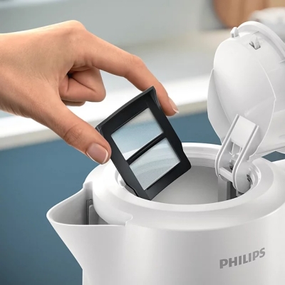 Електрическа кана Philips Series 3000, 1.7 l, Бяла - HD9411/00 gallery image 5