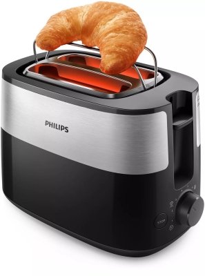 Тостер Philips Daily Collection, Черен - HD2516/90 gallery image 2