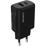 CANYON charger OnCharge 250 25W 1xPD 1xQC EU Black