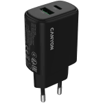 CANYON charger OnCharge 200 20W 1xPD 1xQC EU Black