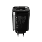 CANYON charger OnCharge 65RC Build-In Cable USB-C 65W 1xPD 1xQC EU Black