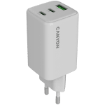 CANYON charger CU65ACC GaN 65W 2xPD 1xQC EU White