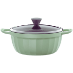 BUYDEEM Cast Aluminium Nonstick Stockpot 4,5L, model CP152, color Cozy Greenish