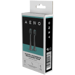 AENO Replacement toothbrush heads, Black, Dupont bristles, 2pcs in set (for ADB0004/ADB0006 and ADB0003/ADB0005)