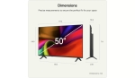 Телевизор LG 50NU8E0B3LA, 50" 4K HDR UHD, 3840x2160, DVB-T2/C/S2, AI Alpha 7, HDR 10, webOS 26, ThinQ AI, VRR, ALLM, HGiG, WiFi, Clear Voice, 4K Super Upscaling, Bluetooth 5.3, Hdmi e-ARC , CI, LAN, AirPlay2, AI Sound Pro, Google Cast, 2 Pole stand, Black