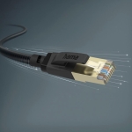 HAMA Мрежов пач кабел, CAT 8, 40 Gbit/s, S/FTP, екраниран, 0,50 m