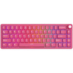 ROYAL KLUDGE R65 Berry Red Gaming Keyboard Cream Switch