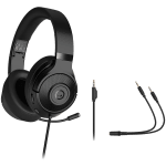 LORGAR Noah 101, Gaming headset with microphone, 3.5mm jack connection, cable length 2m, foldable design, PU leather ear pads, size: 185*195*80mm, 0.245kg, black