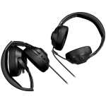 LORGAR Noah 101, Gaming headset with microphone, 3.5mm jack connection, cable length 2m, foldable design, PU leather ear pads, size: 185*195*80mm, 0.245kg, black