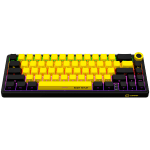 LORGAR KBP70MW, Wireless 65% Mechanical Gaming Keyboard Pro, Black/yellow, EN layout