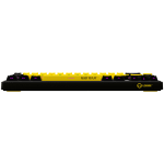 LORGAR KBP70MW, Wireless 65% Mechanical Gaming Keyboard Pro, Black/yellow, EN layout